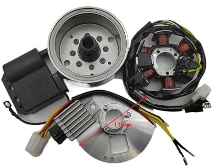 Passend Für Simson S50 S51 S53 S83 S70 Schwalbe KR51/2 SR50 SR80 12V Elektronik Lichtmaschine Zündung Umbausatz Zündspule Anschluss Stecker