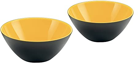 Guzzini Lot 2 Bols cm 12 My Fusion Jaune/Blanc/Noir