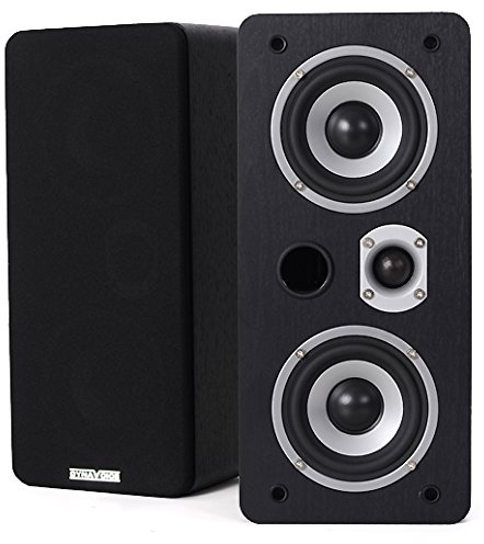 DYNAVOICE - Pareja de Altavoces de estantería, Pared, Techo. Ref.: Magic LCR-4. Negro.