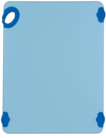 Winco Rutschfestes Schneidebrett mit Haken, 38,1 x 50,8 cm, Blau