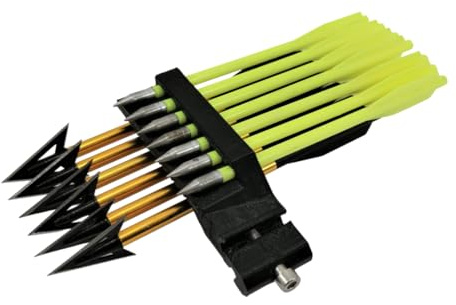 Crosbow Picatinny Bolzenhalter, Schwarz (7 + 6 rechts)