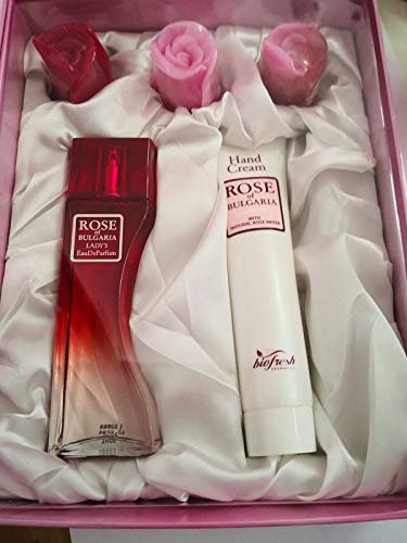 Rose of Bulgaria Geschenkset (Parfum 50ml, 3 Seifen je 30g, Handcreme 75ml)