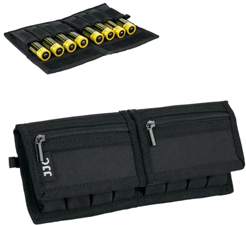 JJC - Custodia impermeabile per batterie Memeroy SD per batteria 8 x 18650 + 4 schede SD, custodia per il trasporto