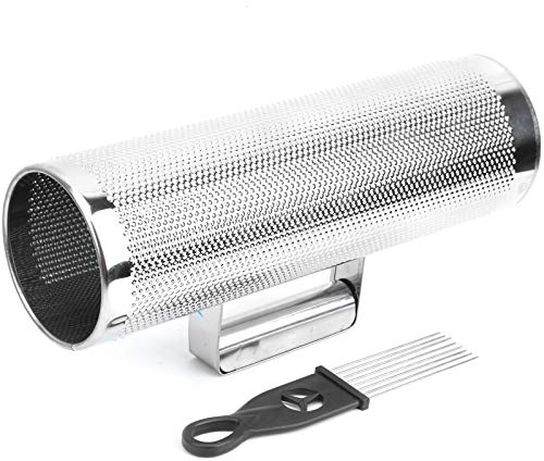 Guiro Shaker, leichtes Aluminium 10x30 cm mit Schaber, Percussion Instrument für Live-Performance, Rehearsal, Recording, Musikunterricht, Bühnenshows, Musikproduktion
