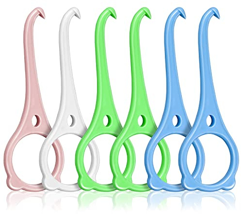 cobee Lot de 6 outils de retrait d'aligneur invisibles pour enlever les dents Aligner les dents Crochet de dentition Correcteur buccal Pour appareils dentaires invisibles (forme d'ours, 4 couleurs)