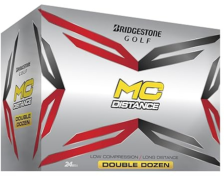 Bridgestone Golf Herren MC Distance Double Dutzend Golfbälle, Weiss/opulenter Garten