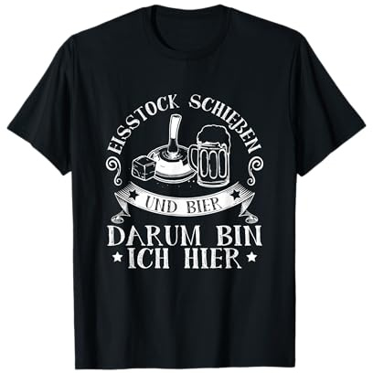 Stockschießen Bier Eisstock Eisstockschießen Stockschütze T-Shirt
