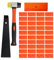 Bntaomle Installation Kit for Laminate and Wood Floors, Spacers, Knock Block, Pull Rod and Hammer with Fibreglass Handle, 43 Pieces, Easy Installation, Easy to Use