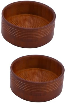 MAGICLULU 2St Rasierbecher Schale für Rasierpinsel Rasierschalen aus Holz Männerseife Rasierschaum Schüssel Traditionelle Rasierschale Rasierseife rasieren Seifenschale Werkzeug Mann Hölzern