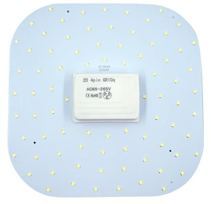Wenscha 28w 4 Pin Bathroom Light Bulb 2D GR10Q Warm White 3000K Substitute 25W Bathroom Bulb DD Butterfly 4p Bulbs (Not Dimmable)