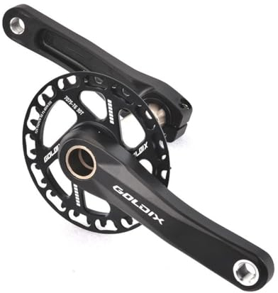 FFYUTING Fahrrad-Kurbelgarnitur 160 mm Kurbelarm-Set 28/30/32/34/36 Zähne Kettenblätter mit Lager für City-Klappfahrrad