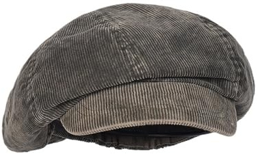 SYT-MD Cord Newsboy Cap for Männer/Frauen Vintage Unisex Paperboy Maler Baskenmütze Slouchy Baskenmütze Newsboy Mütze(Army Green)