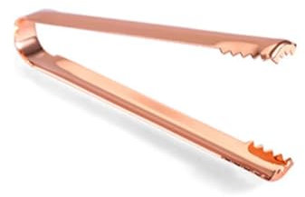LXHZSY Cooking Tongs 2pcs Stainless Steel Ice Tong For Barbecue Food Salad Cake Bread Candy In The Kitchen Or Bar(2PCS Rose Gold)
