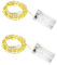 SHUBEIEUMI 2 Pezzi Catena di Luci a LED, Luce Bianca Calda, 1m, 10 LED, per Feste, Matrimoni, Decorazione Natalizia