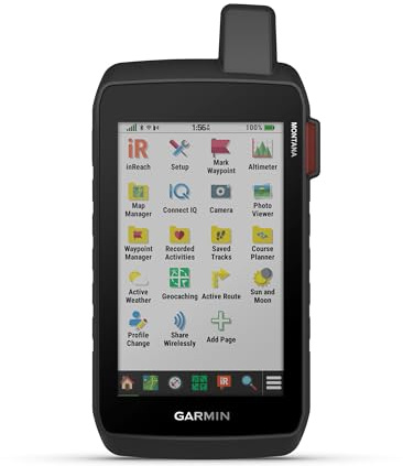 Garmin Montana® 760i, Rugged GPS Handheld Navigator with Built-in inReach® Technology for SOS and 2-way Texts in Remote Areas, 5” Touchscreen, 8MP Camera, Satellite Imagery and Maps for Road or Trails