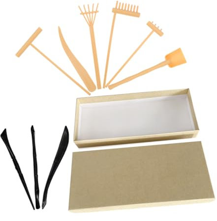 PHENOFICE Mini Zen Garden Sand Rake Japanese Garden Tool Accessories for Diy Tabletop Decor