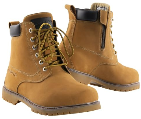 Bogotto Havoc wasserdichte Motorrad Stiefel, braun, 45 | Wasserdicht
