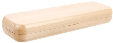FONDOTIN Stifte Aufbewahrungsbox mit Zwei Fächern Stilvolles Retro Design Praktischer Pen Organizer für Büro und Andere Gelegenheiten aus Robustem Ahornholz