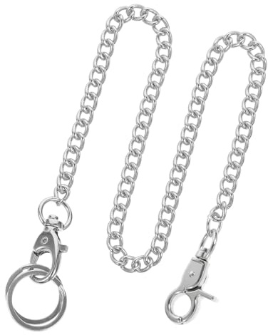 DOITOOL Catena per Orologio da Taschino Uomo in Acciaio Inossidabile Argento, Resistente e Sicura, per Abbigliamento e Accessori Diy, Stile Elegante e Unico