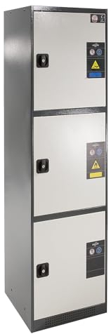 asecos Chemikalienschrank CS (MH) RAL 7016/RAL 9010 3xFB3xBW.S3xLB (St.bl.) zur Lagerung von Nicht entzündbaren Gefahrstoffen in Arbeitsräumen
