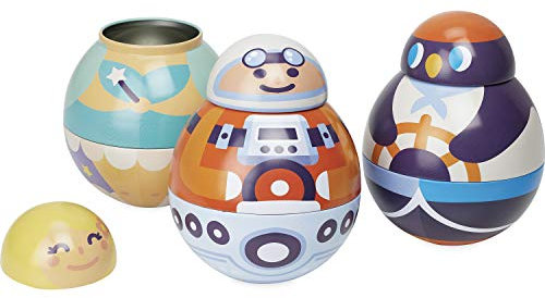 Vilac - Präsentoir von 6 Kulturen in Metall Ton und Knete, Mehrfarbig (9949)