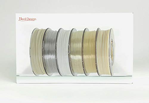 Multi Starter Set | 6x 0,33kg | PLA, PETG, ASA, TPU, ABS+, Hips | Devil Design | 1.75mm | 3D Druck Filament | für Anfänger und Fortgeschrittene | Top Haftung | wenig Stringing | leicht zu drucken