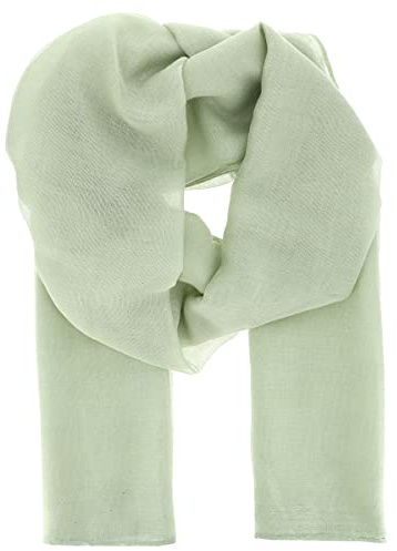 Moonbow Damen-Schal, Pailletten, 100 % Viskose, groß, lang und rechteckig, 180 cm x 90 cm, bunt und glitzernd, modern – Stola für Hochzeit, mandelgrün