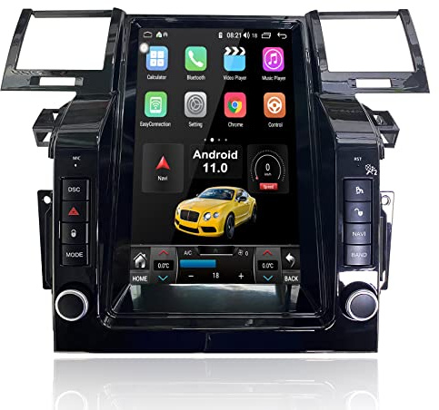 MOOKAKA Android 11.0 Autoradio 1 DIN GPS-Navigation für Land Range Rover Sport 2005-2009, Stereo, Multimedia-Player, Bluetooth, IPS-Display mit Carplay, WiFi, DSP, HDMI, RDS (3 + 32 G)