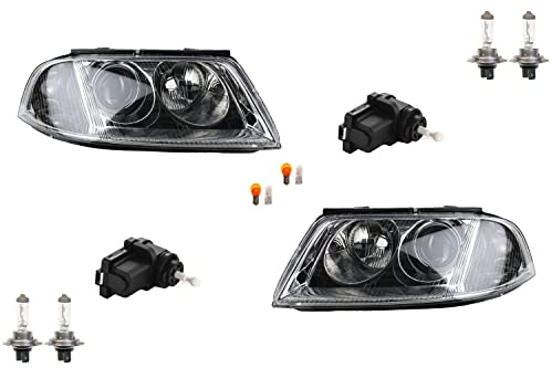 Johns, Scheinwerfer passend für VW Passat 3B Set + Leuchtmi. Links Rechts m. Stellmotor