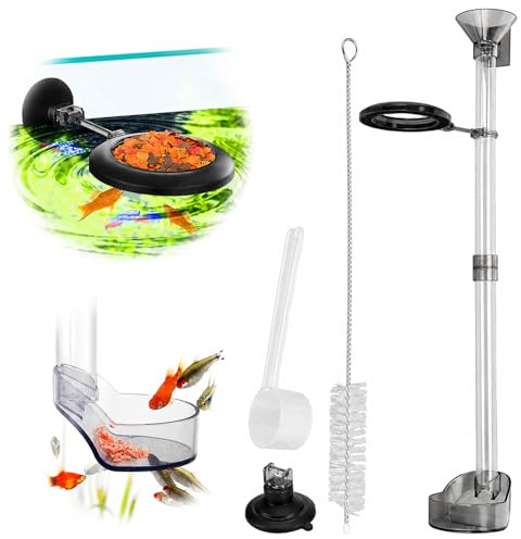 Shrimp Feeding Dish Set, Aquarium Fish Feeder Tube Kit
