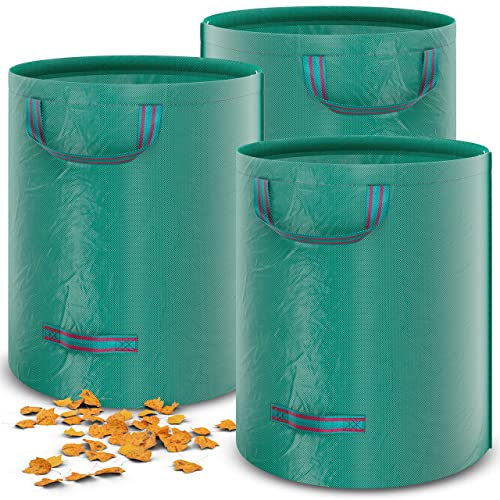 Alaskaprint 3 sacchi per rifiuti da giardino, 272 l, autoportante, con doppio fondo e linee di cucitura aggiuntive, stabili, impermeabili, resistenti ai raggi UV, 150 g/m², 390 g