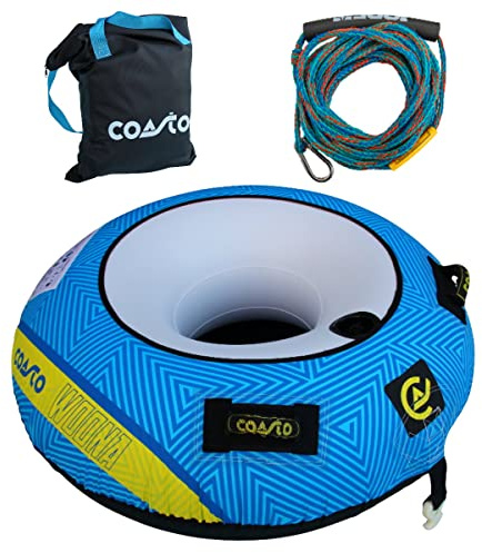 Brunelli COASTO WOONA 1 Personen Towable Tube Reifen Schleppring inkl. Funtube Leine Rope