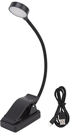 Topyond USB-wiederaufladbare Buchleuchte, LED-Schreibtischlampe, Clip-on-Leselampe Für Studentenwohnheime, Büros, Schlafzimmer Und Wohnzimmer, Einstellbare Helligkeit Und Farbtemperatur