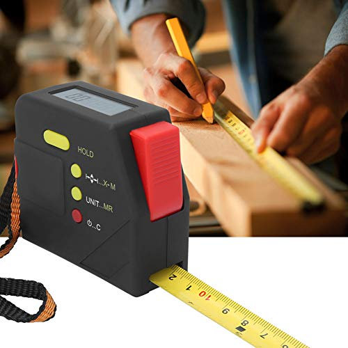 Metro a nastro digitale 5 M 2 in 1 metro a nastro mobile gancio magnetico telemetro Display su schermo LCD illuminato metro a nastro elettronico righello per la lavorazione del legno