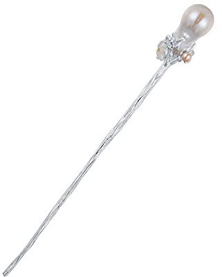 Haarschmuck, Vintage-Haarstäbchen, Barock-Perlen-Haarnadel, chinesische Haarstäbchen aus S925-Silber, Kristallblumen-Haarstäbchen for Dutts, japanischer Ast-Haarknoten-Schmuck for Braut, Frauen, Mädch