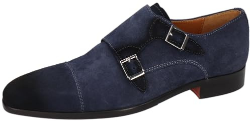 Melvin & Hamilton Men's Lewis 52 Monk-Strap Loafer, Blue, 9 UK