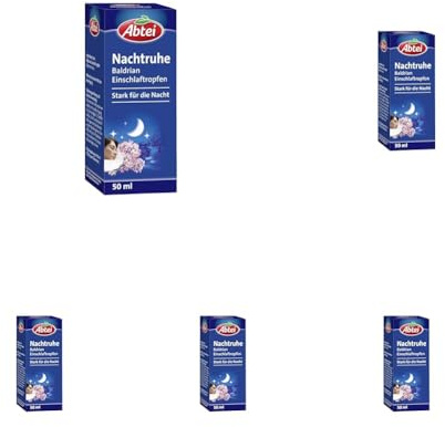 Abtei Nachtruhe Einschlaftropfen, 50 ml (Packung mit 5)