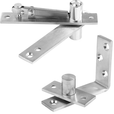 Laroal Pivotgångjärn Rostfritt stål dold dörr Pivotgångjärn för hemlig trädörr 180° rotation Heavy Duty dold hemlig dörrgångjärn för dold dörr Bokhylla