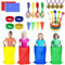 Waylipun Sports Day Kit, 36 Pcs Outdoor Games Set, Sack Race, Ring Toss Game, Egg and Spoon Race, 3 Legged Race, Medal and Whistles, Birthday Party Games Backyard Garden Game Kit for Kids and Family