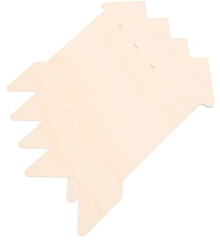 OSALADI 4stücke Formen Basteln Unbehandelte Holzschild Deko Bastelmaterial Für Kreative Projekte