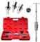 Extractor De Engranajes,5 PCS Extractor De Rodamientos,Extractor De Rodamientos De Acero Con Martillo Deslizante 3 Patas De Acero,Para Mantenimiento y Desmontaje De Máquinas De Poleas Dentadas