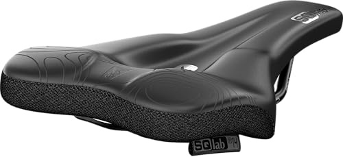 SQlab MTB Sattel 6OX ERGOWAVE Active 2.2, Fahrradsattel in schwarz, kurzer MTB Sattel, 13 cm