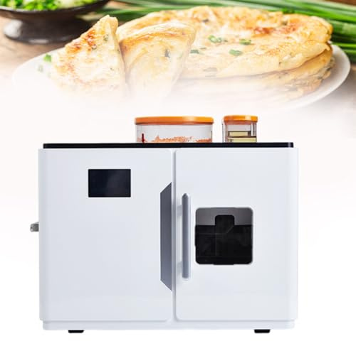 WEICNE Crêpière Automatique pour Rotis, Chapatis, Tortillas, Galettes, Pitas, 8 Pièces en Une Seule Fois, Écran Tactile Intelligent, 110 V/220 V