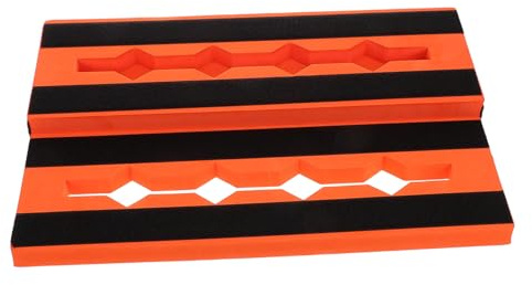BESTonZON Gitarren Pedalboard aus Eva Schaum Leichtes Schockabsorbierendes Board mit Kabelschlitzen Kompatibel mit Einzel Effektpedalen für Musiker Unterwegs
