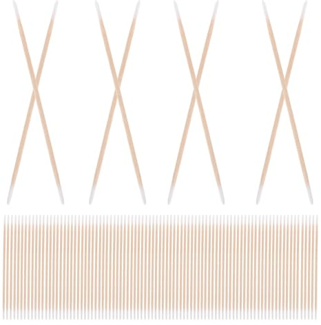 Beavorty 1200 Bastoncini Di Cotone: Sottili Bastoncini Di Cotone Con Doppia Punta In Legno Per La Pulizia Precisa Del Trucco E Della Nail Art.