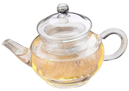 LOLIPPYY Hitzebeständige Kaffeekanne aus Glas mit Kurzer Tülle und Temperaturbeständigkeit von 20°c bis 150°c Elegante Teekanne für Coffee Riegel und Handkaffee Enthusiasten