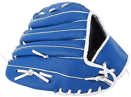 Generic Guanto da Softball 12,5 Pollici Guanto da Lanciatore di Baseball in Materiale PU Premium per Allenamento Fuori Campo da Baseball Sportivo Blu