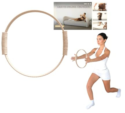 NUYEN Pilates Ring Widerstandsring – Yoga & Fitness Circle für Beine, Po, Arme & Core – Gym Ring für Pilates, Home Workout & Ganzkörpertraining - Perfekt für Einsteiger!