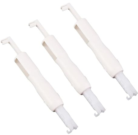 KAJNBN Inseritore Automatico per Aghi da Cucito Facile da Usare 3 in Plastica Bianca per Macchina da Cucire e Domestico