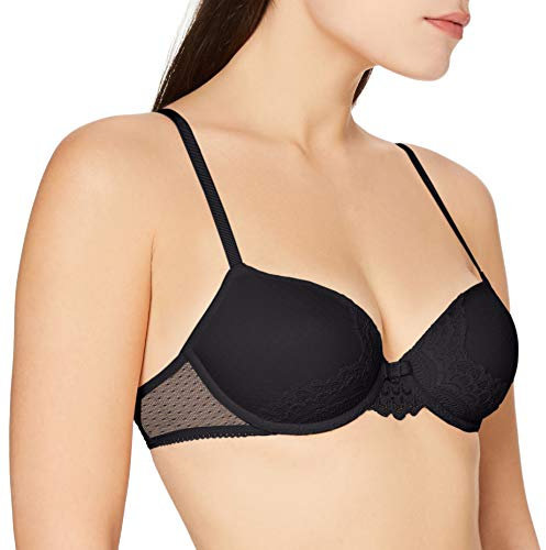 Triumph Darling Spotlight WHP Soutien-Gorge Balconnet Ampliforme avec Armatures, Black 0004, 85E Femme